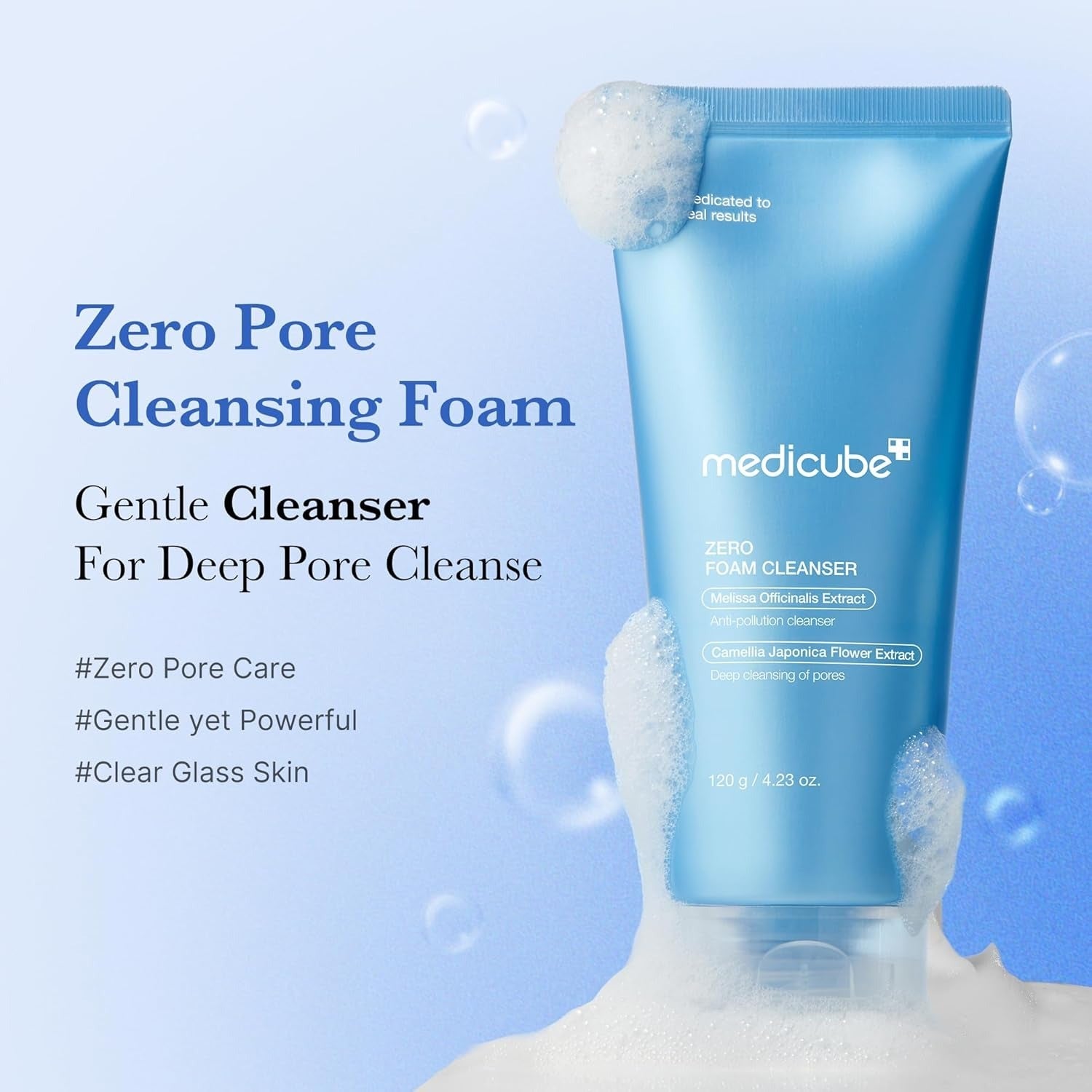 Medicube Zero Pore SA Clear Capsule Cleansing Foam – Deep Pore + Clarify Foam 120 g