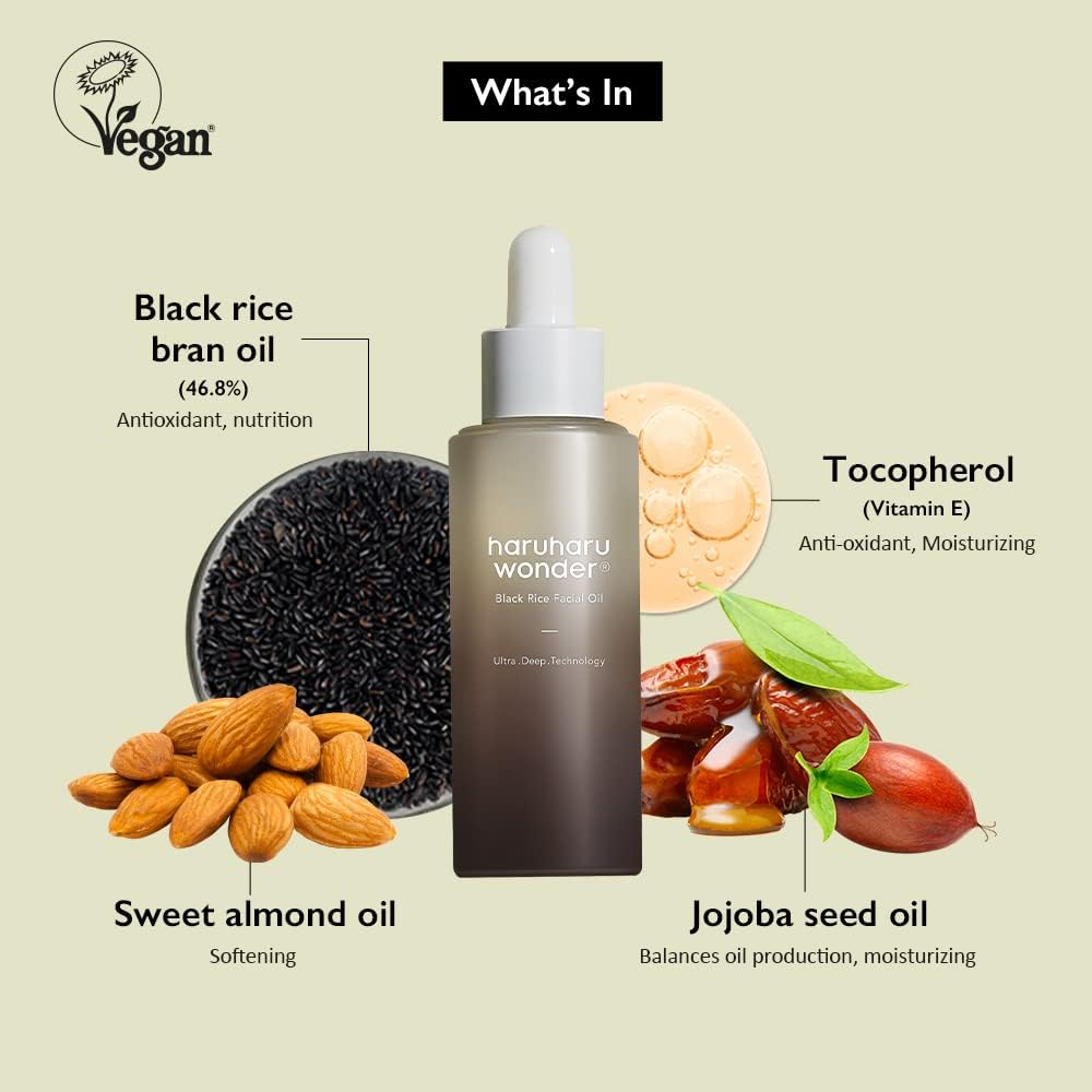 haruharu wonder Black Rice Facial Oil (30ml)