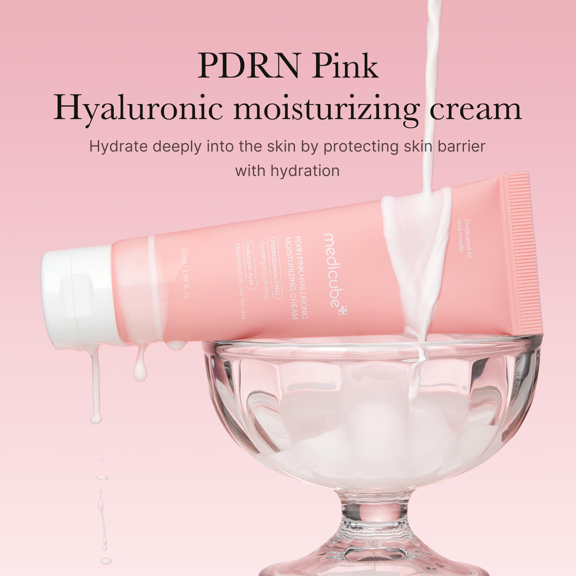 MEDICUBE PDRN PINK HYALUROINC MOISTURIZING CREAM 50ML