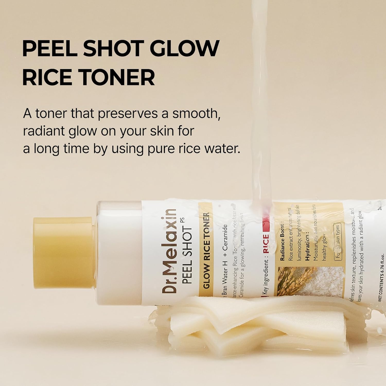 DR.MELAXIN PEEL SHOT GLOW WHITE RICE TONER 200ml
