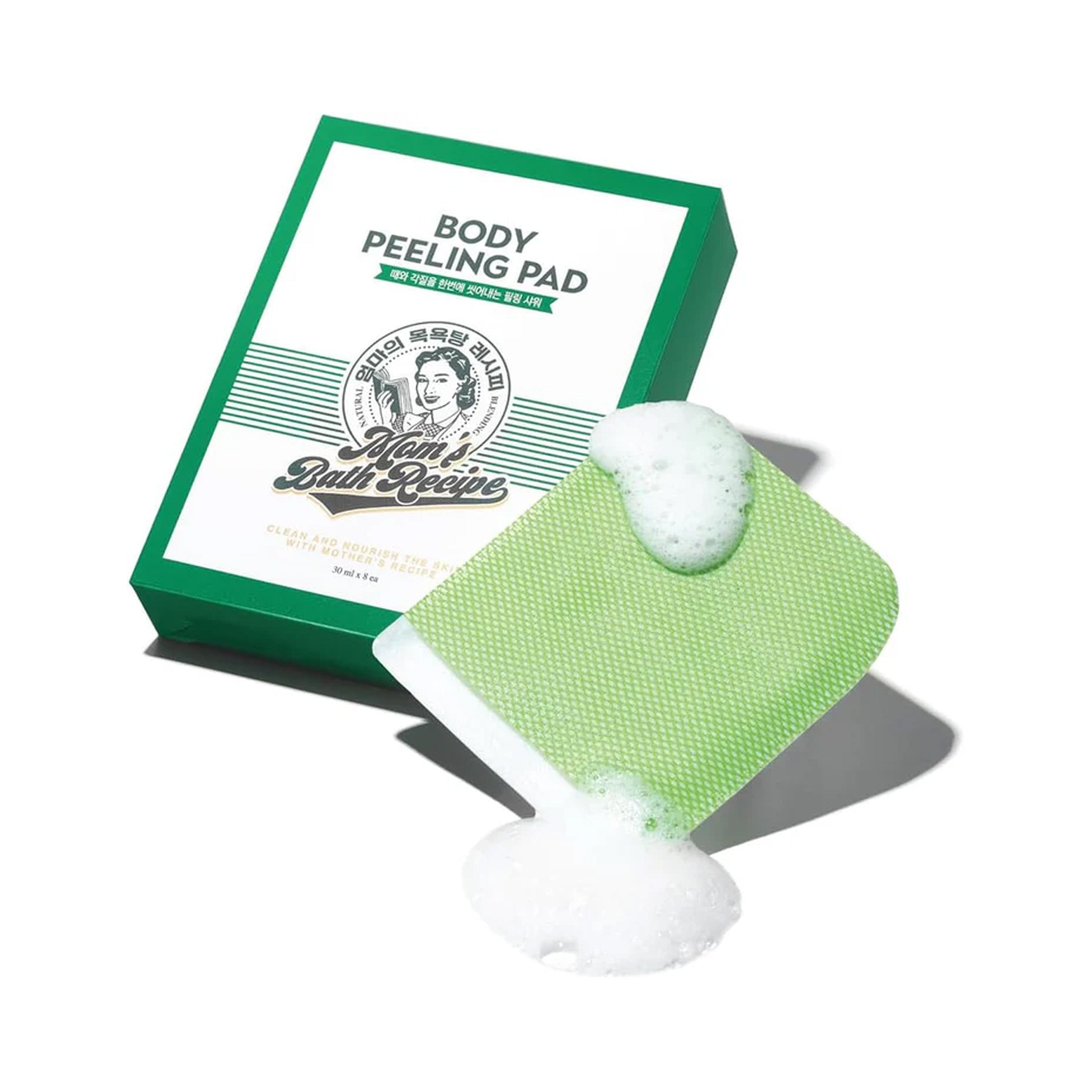 Mom's Bath Recipe Body Peeling Pad Original - 8 Sheets