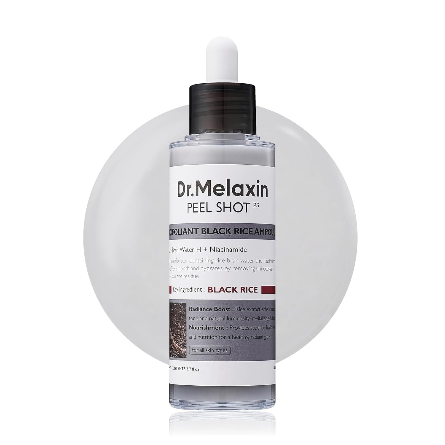 Dr. Melaxin Peel Shot Glow Black Rice Peeling Ampoule - 80 ml