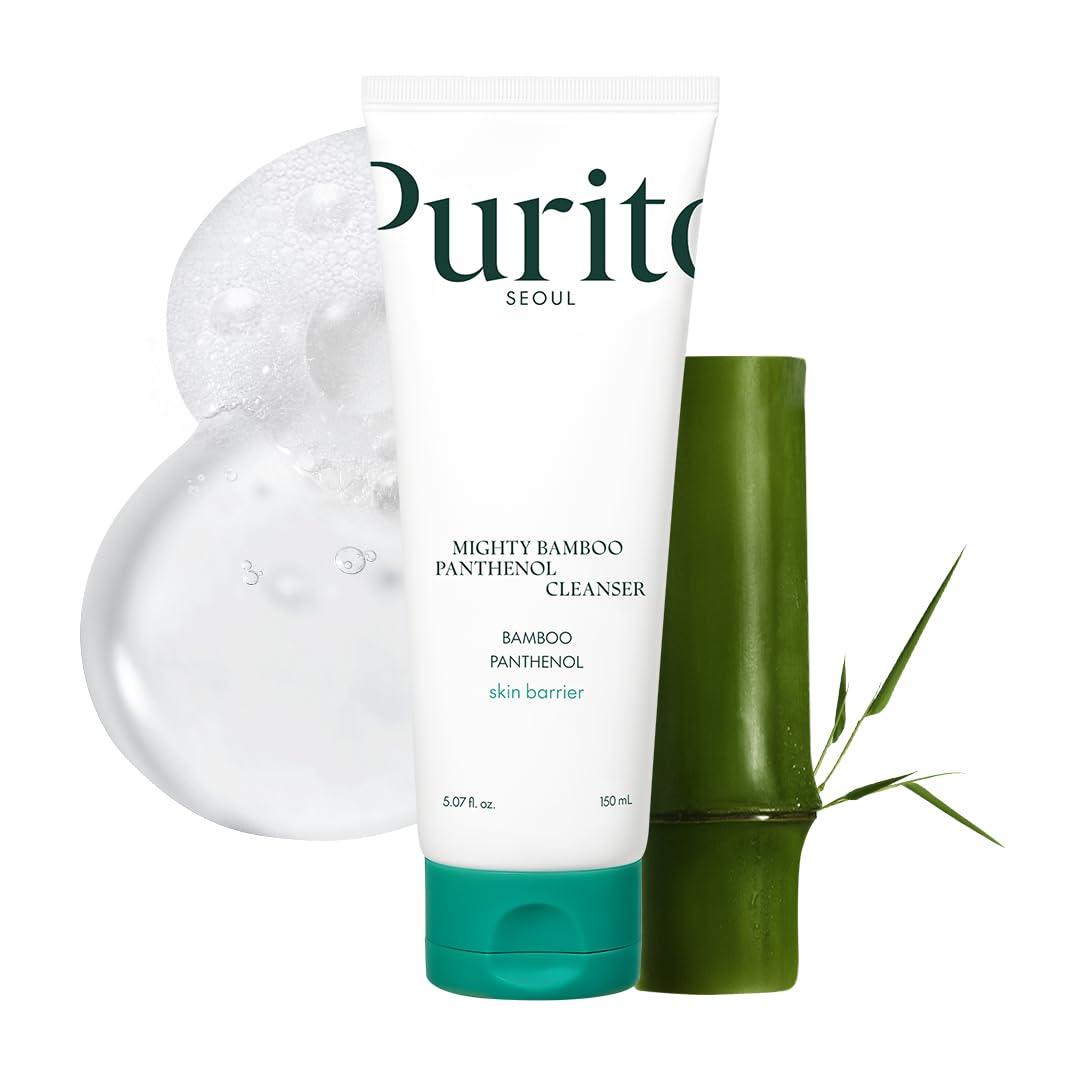 Purito Korean skincare collection featuring centella serums, gentle cleansers, and vegan sunscreens for sensitive skin
