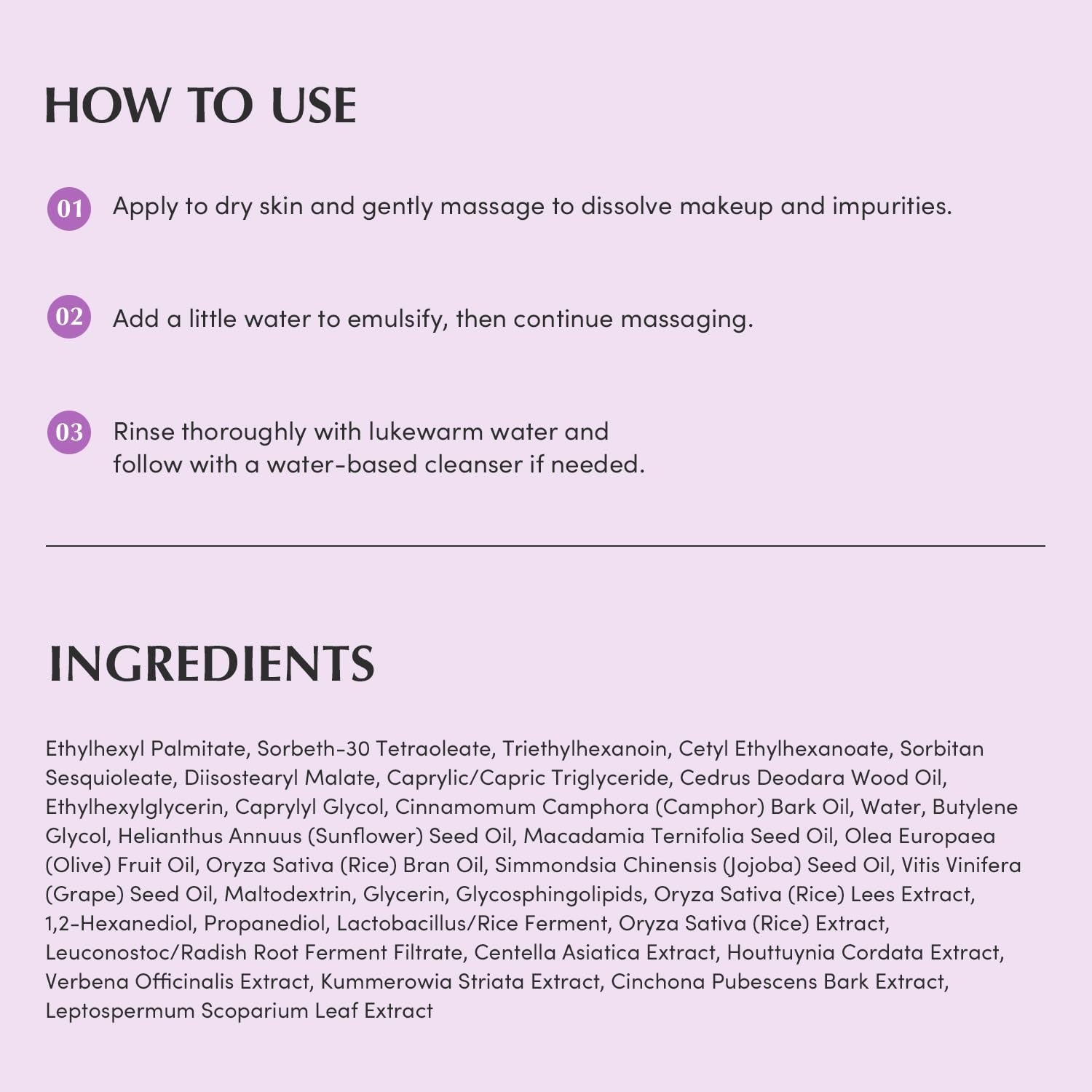 [EQQUALBERRY] Purple Rice Pore Smoothing Cleansing Oil