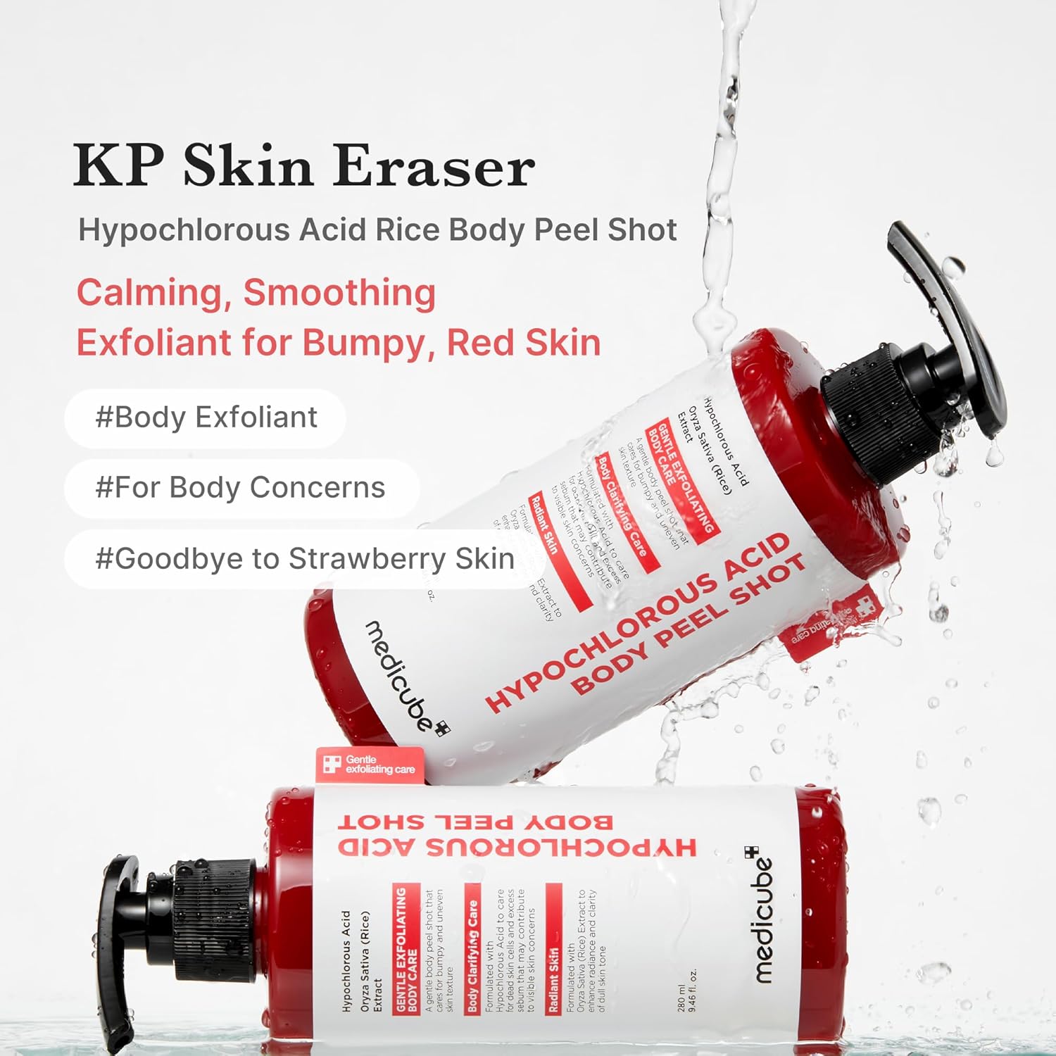 Medicube Hypochlorous Acid Rice Body Peel Shot - 280ml