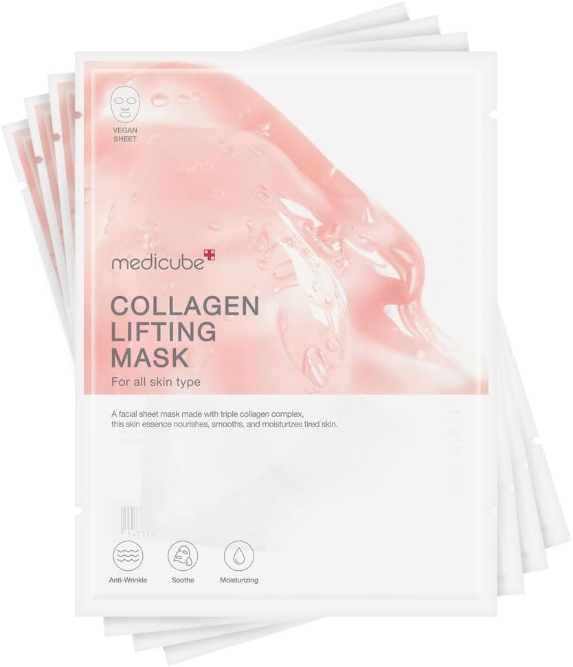 [Medicube] Stock Collagen Lifting Mask – Instant Firming & Glass Skin Boost 🧖♀️✨ | 1 Sheet