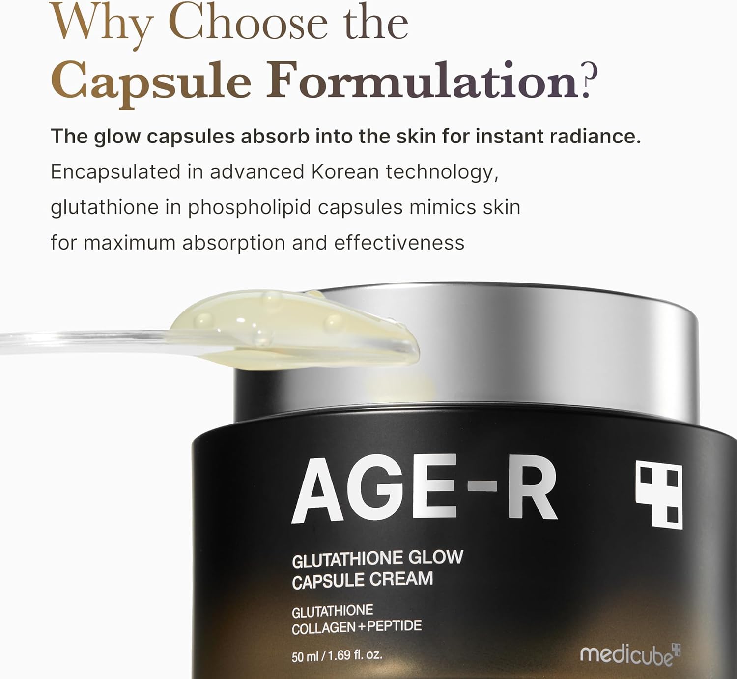 Medicube AGE R Glutathione Glow Capsule Facial Cream UAE