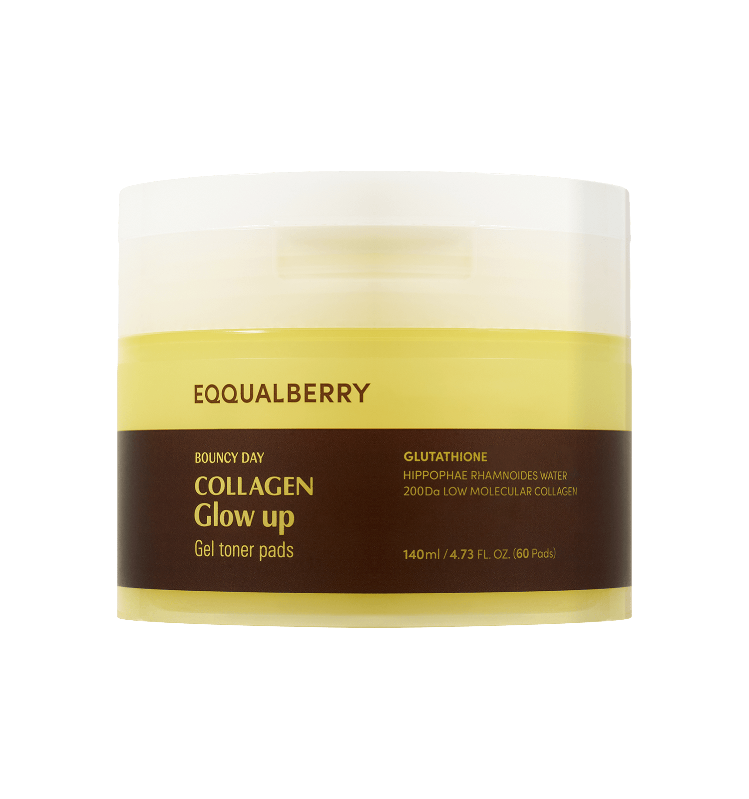 [Eqqualberry] Collagen Glow Up Gel Toner Pads (60ea)