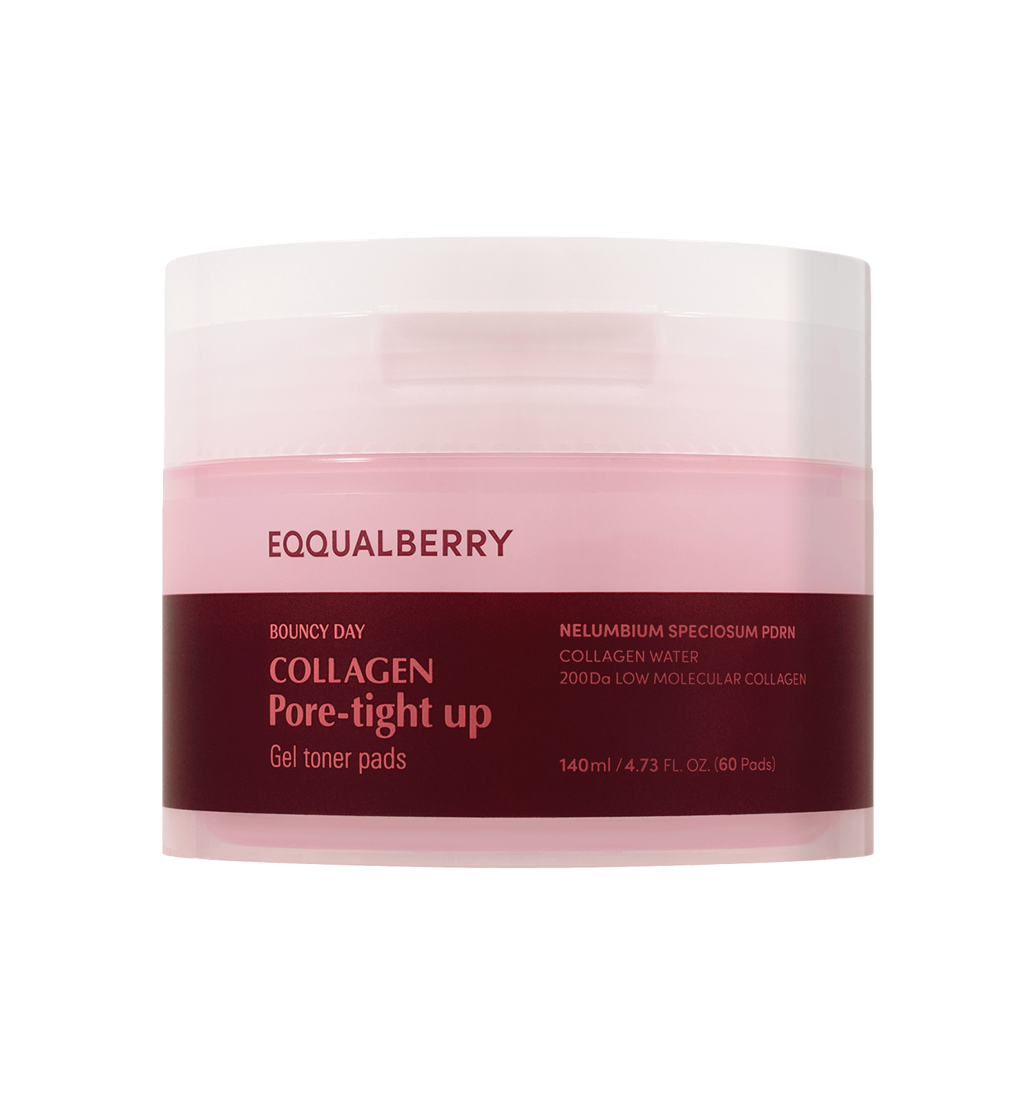[Eqqualberry] Collagen Pore Tight Up Gel Toner Pads (60ea)