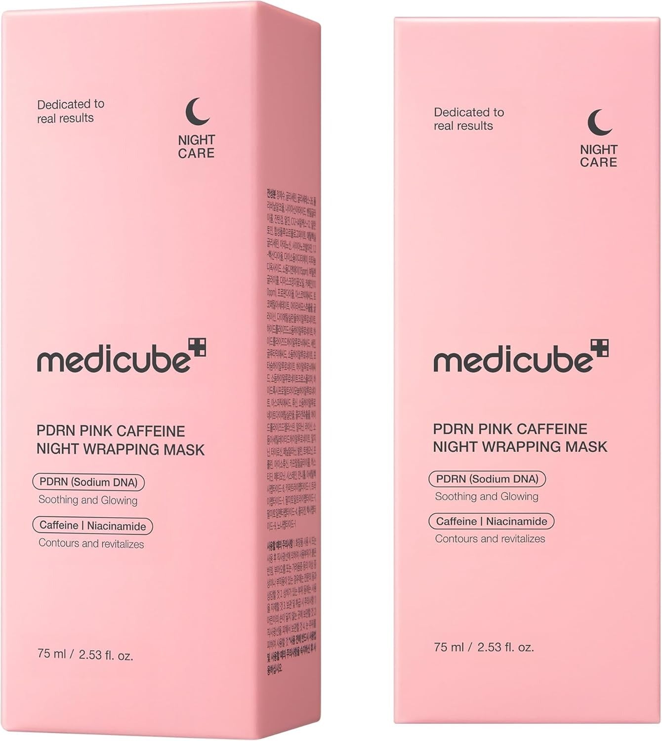 Medicube PDRN Pink Caffeine Overnight Wrapping Mask – Firm & Glow Night Film 75 ml