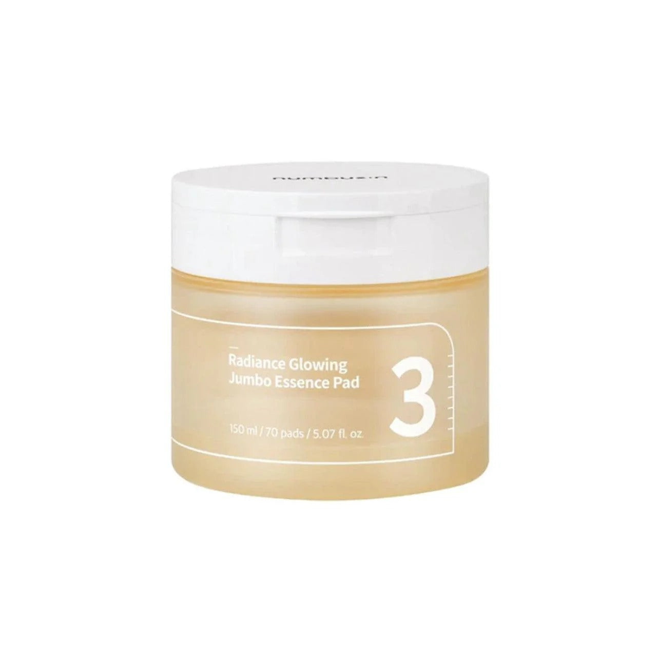 [Numbuzin] No.3 Radiance Glowing Jumbo Essence Pad - 70 Pads