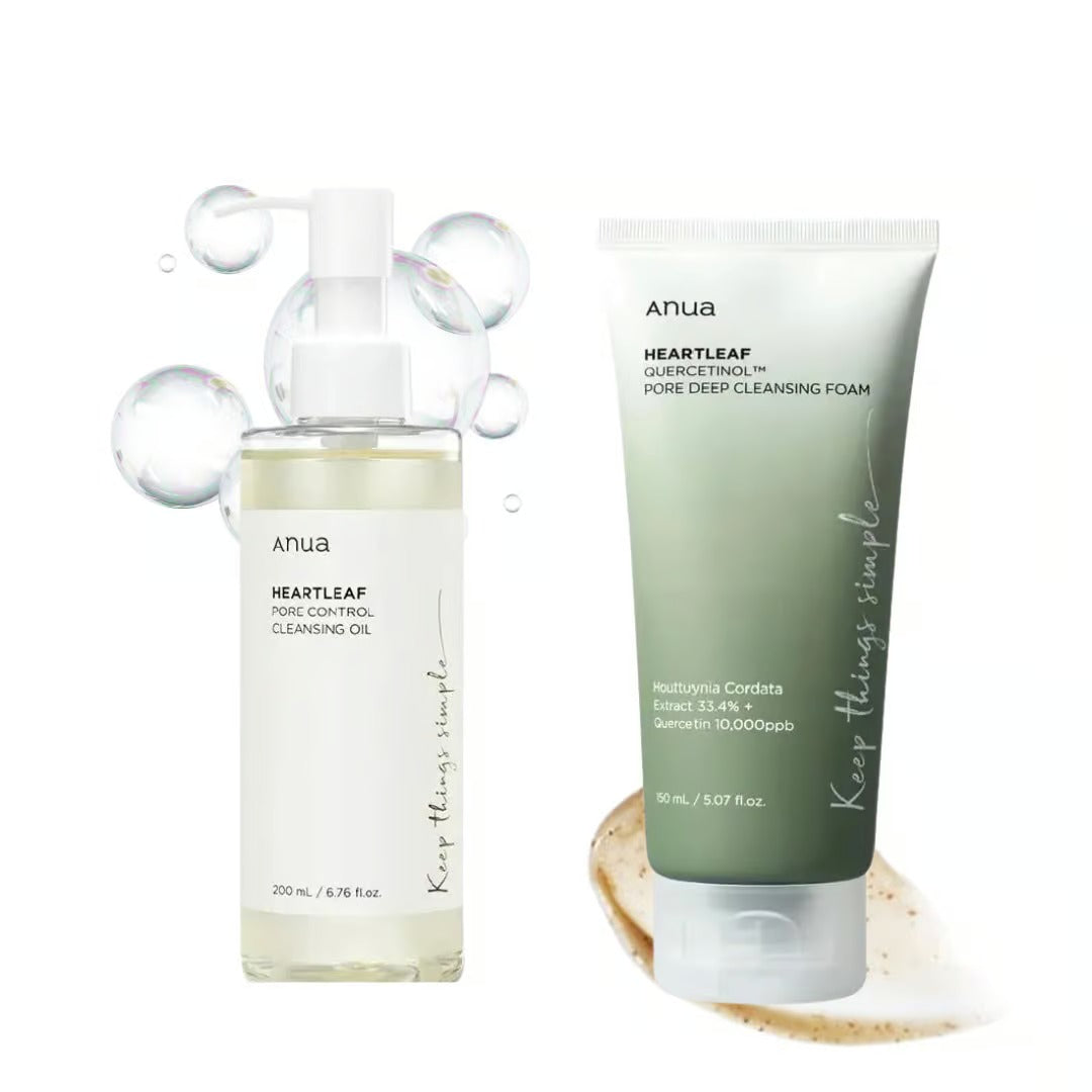 [ANUA] Heartleaf Foam & Cleansing Oil Set